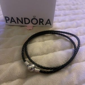 Pandora Leather Double Bracelet